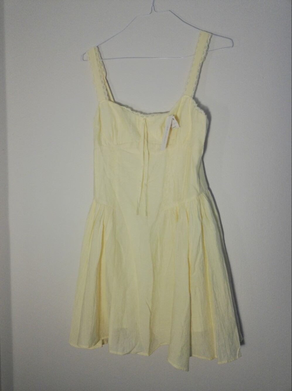 All in Favor Pale Yellow Sundress